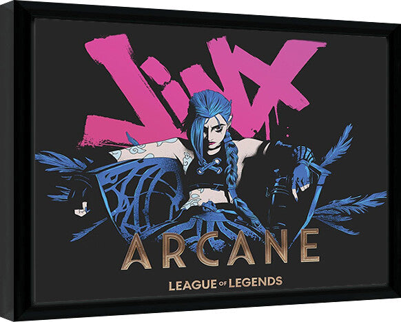 Arcane - Jinx Gerahmte Poster, Bilder, 34.3 x 44.5 cm