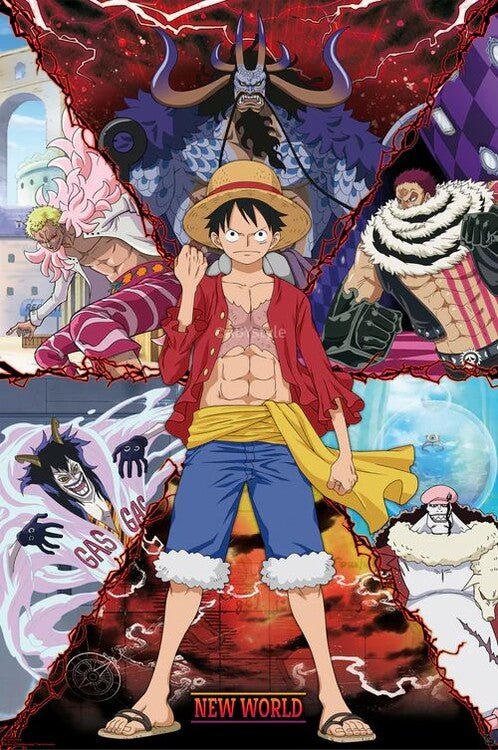 One Piece - Luffy vs New World Poster, Plakat, 61 × 91.5 cm