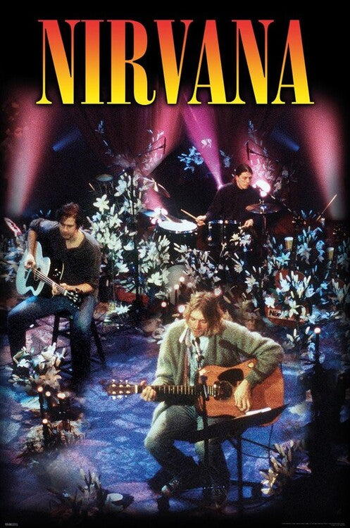 Nirvana - Unplugged Poster, Plakat, 61 × 91.5 cm