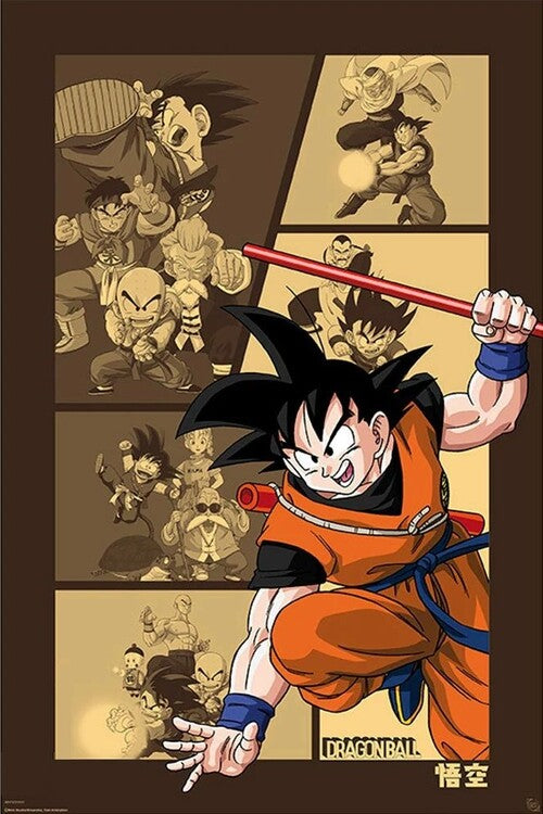 Dragon Ball - Goku Retro Poster, Plakat, 61 × 91.5 cm