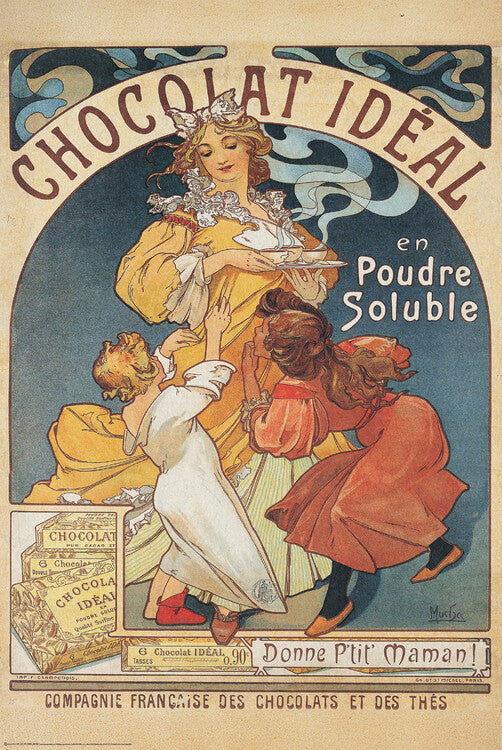 Chocolat Idéal Chocolate Advert Poster, Plakat, 61 × 91.5 cm