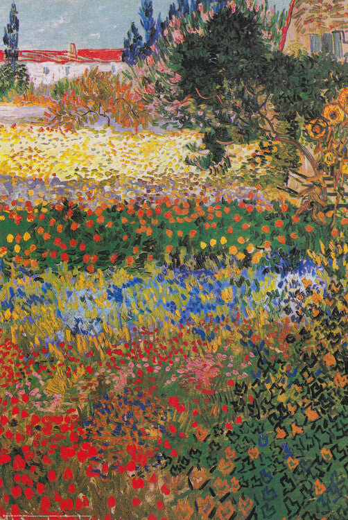 Garden in Bloom, Arles, July 1888 Poster, Plakat, 61 × 91.5 cm