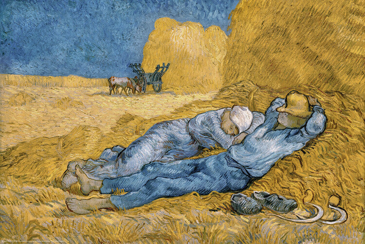 Siesta by Vincent van Gogh Poster, Plakat, 61 × 91.5 cm