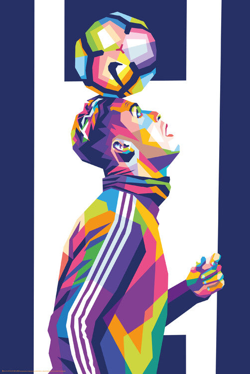 Football Player Poster, Plakat, 61 × 91.5 cm