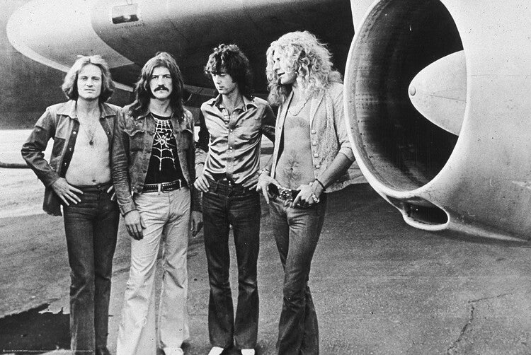 Led Zeppelin With The Starship, 1973 Poster, Plakat, 61 × 91.5 cm
