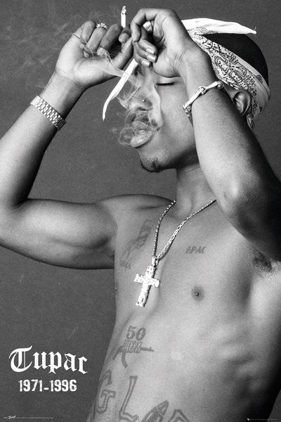 Tupac - Smoke Poster, Plakat, 61 × 91.5 cm