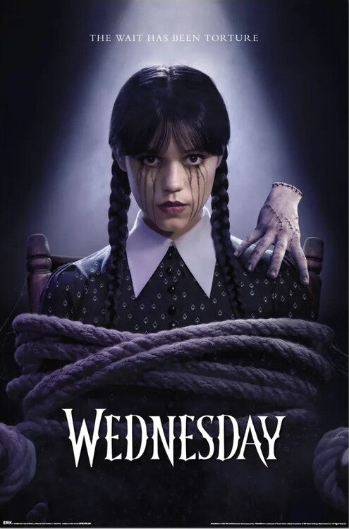 Wednesday T2 - Wednesday & Thing Stare Poster, Plakat, 61 × 91.5 cm