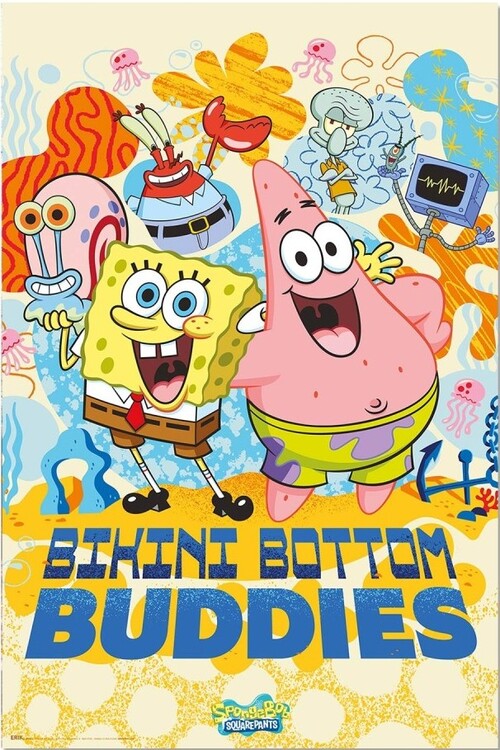 Spongebob Squarepants - Bikini Bottom Buddies Poster, Plakat, 61 × 91.5 cm