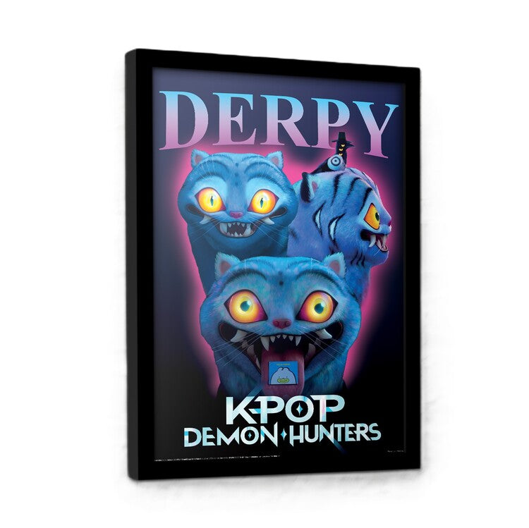 K-Pop Demon Hunters - Derpy Gerahmte Poster, Bilder, 34.3 x 44.5 cm