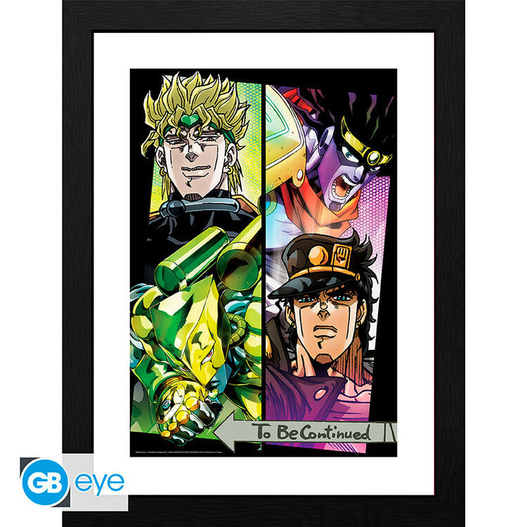 Jojo's Bizare Adventure - Dio & Jotaro Gerahmte Poster, Bilder, 30.5 × 40.6 cm