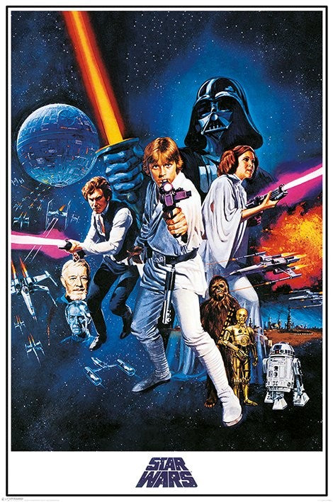 Star Wars Poster, Plakat, 61 × 91.5 cm