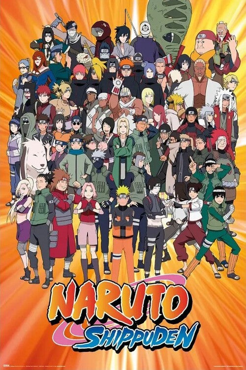 Naruto Shippuden - Characters Poster, Plakat, 61 × 91.5 cm