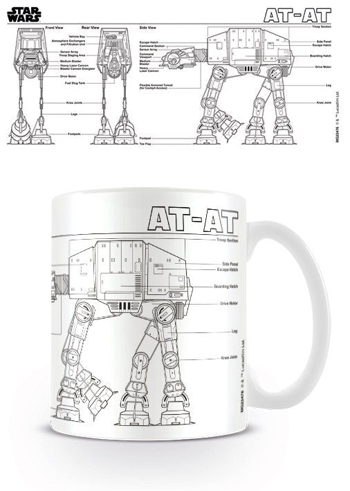Tasse Star Wars - At At Sketch, 0,33 l