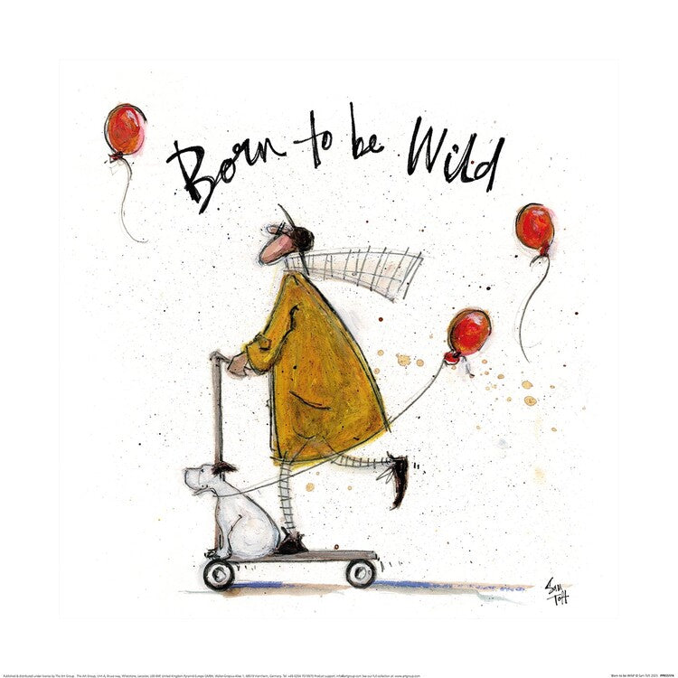 Kunstdruck Sam Toft - Born To Be Wild, 40 × 40 cm