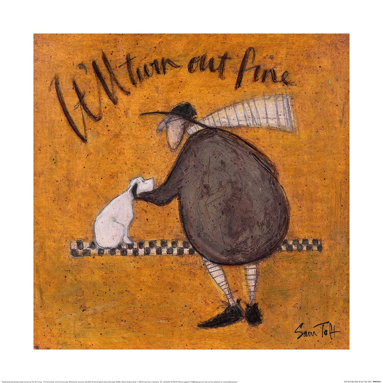 Kunstdruck Sam Toft - It'll Turn Out Fine, 40 × 40 cm