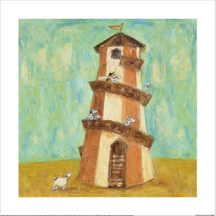 Kunstdruck Sam Toft - Helter Skelter, 40 × 40 cm