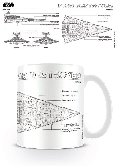 Tasse Star Wars - Star Destroyer Sketch, 0,33 l