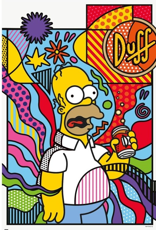 The Simpsons - Donut Worry Poster, Plakat, 61 × 91.5 cm