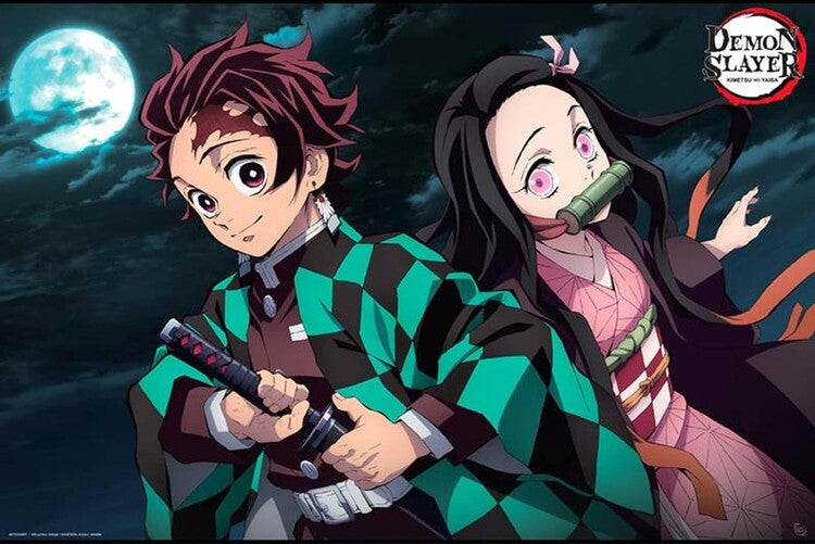 Demon Slayer: Kimetsu no Yaiba - Tanjiro Kamado & Nezuko Kamado Poster, Plakat, 91.5 × 61 cm