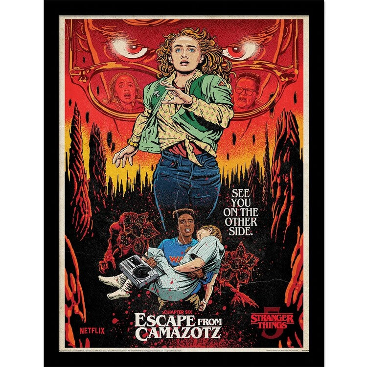 Stranger Things 5 - EP6 Camazotz Gerahmte Poster, Bilder, 33 x 43 cm