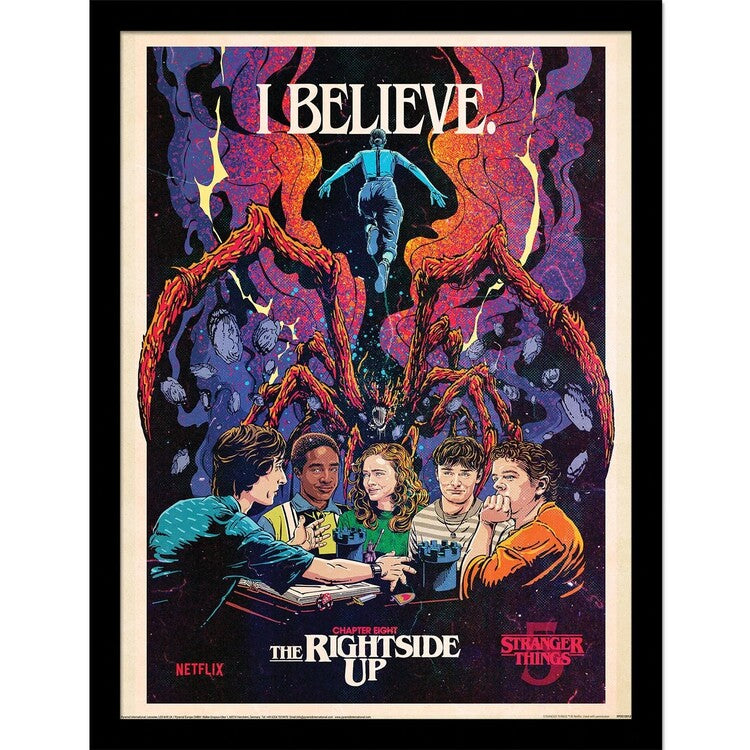 Stranger Things 5 - EP8 I Believe Gerahmte Poster, Bilder, 33 x 43 cm