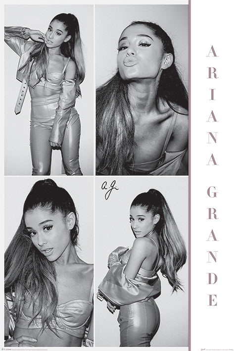 Ariana Grande - Black & White Poster, Plakat, 61 × 91.5 cm