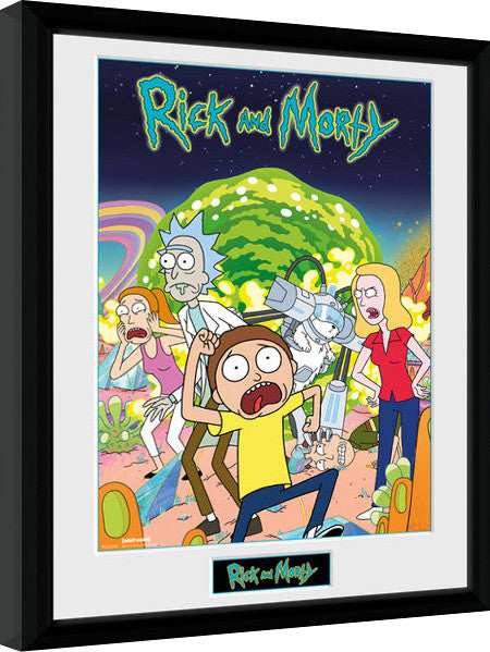 Rick and Morty Gerahmte Poster, Bilder, 34 × 44.2 cm