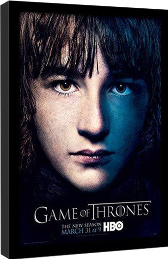 GAME OF THRONES 3 - bran Gerahmte Poster, Bilder, 34.3 × 44.5 cm