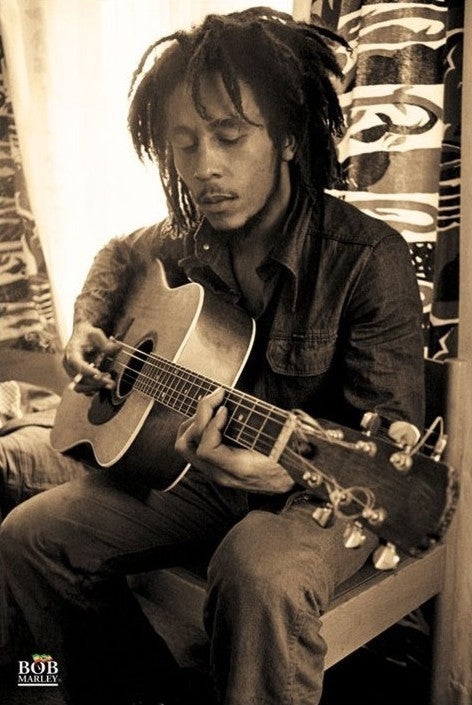 Bob Marley - sepia Poster, Plakat, 61 × 91.5 cm