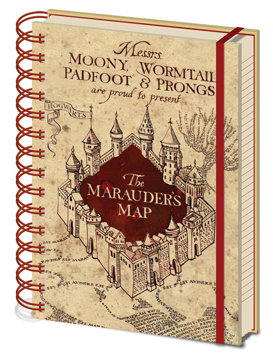 Notizbuch Harry Potter - The Marauders Map, A5