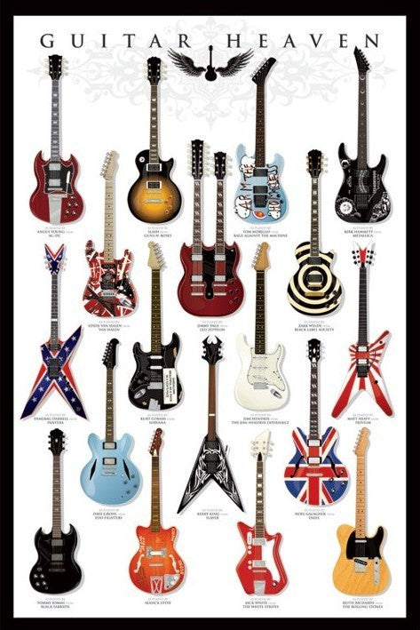 Guitar heaven Poster, Plakat, 61 × 91.5 cm