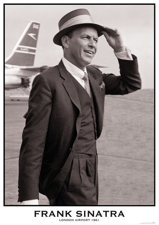 Frank Sinatra - London Airport 1961 Poster, Plakat, 59.4 × 84.1 cm