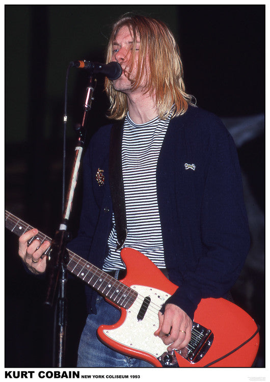 Kurt Cobain / Nirvana - New York Coliseum 1993 Poster, Plakat, 59.4 × 84.1 cm