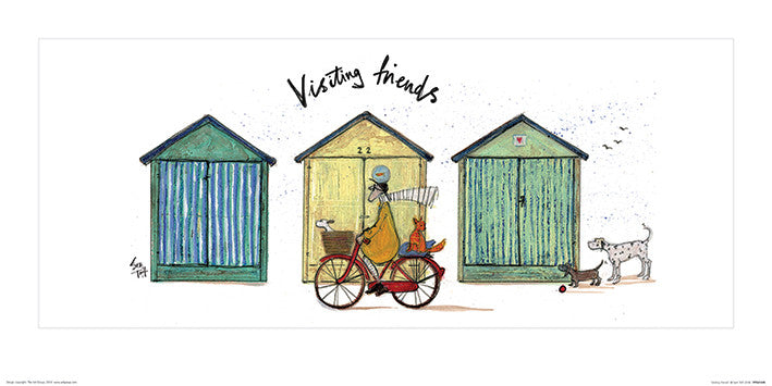 Kunstdruck Sam Toft - Visiting Friends, 60 × 30 cm