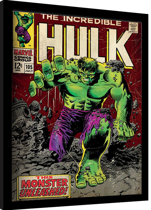 Incredible Hulk - Monster Unleashed Gerahmte Poster, Bilder, 34.3 × 44.5 cm