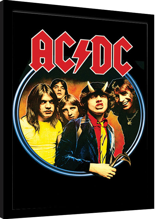 AC/DC - Group Gerahmte Poster, Bilder, 34.3 × 44.5 cm