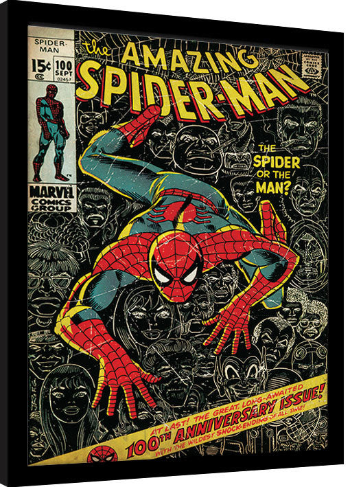 Spider-Man - 100th Anniversary Gerahmte Poster, Bilder, 34.3 × 44.5 cm