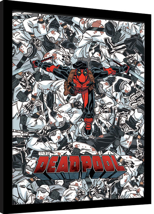 Deadpool - Bodies Gerahmte Poster, Bilder, 30 × 40 cm
