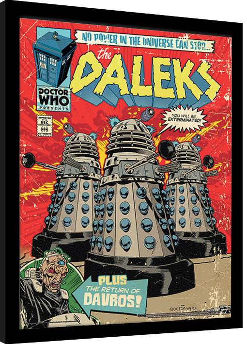Doctor Who - The Daleks Comic Gerahmte Poster, Bilder, 34.3 × 44.5 cm