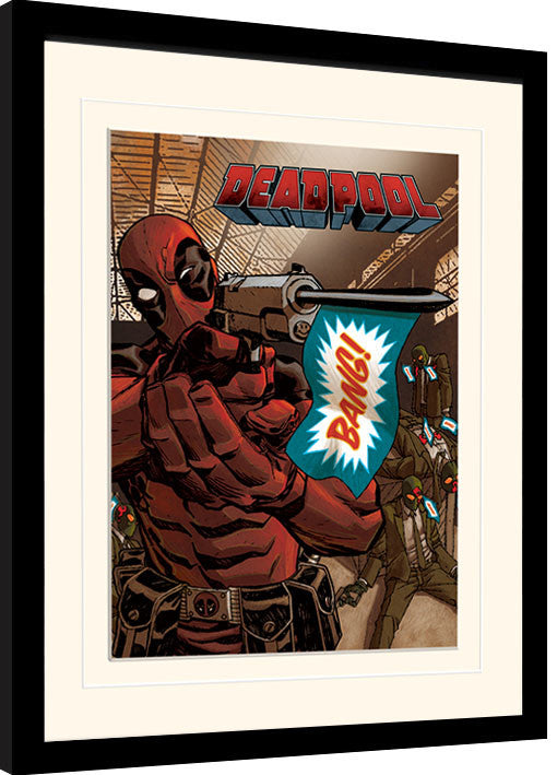 Deadpool - Bang Gerahmte Poster, Bilder, 34.3 × 44.5 cm
