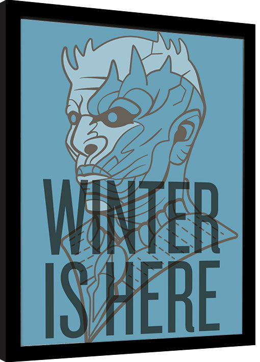 Game of Thrones - Winter Is Here Gerahmte Poster, Bilder, 34.3 × 44.5 cm