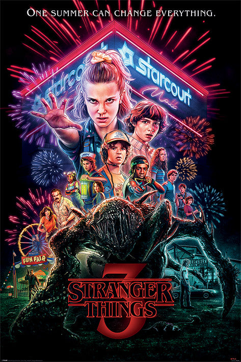 Stranger Things - Summer of 85 Poster, Plakat, 61 × 91.5 cm