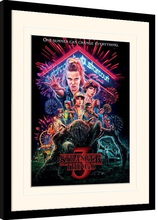 Stranger Things - Summer of 85 Gerahmte Poster, Bilder, 34.3 × 44.5 cm