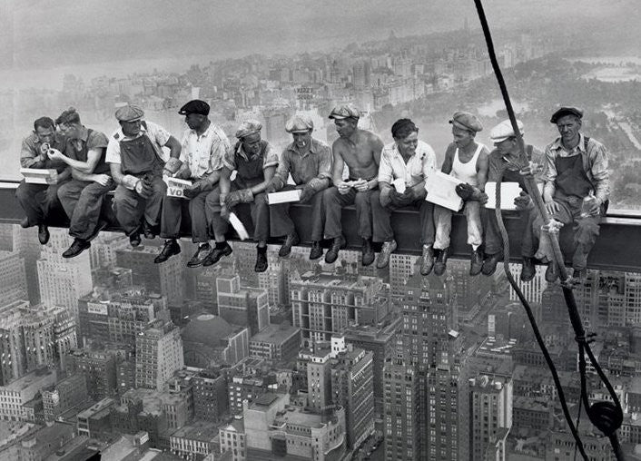 Mittagessen auf dem Gipfel des Wolkenkratzers Poster, Plakat, 91.5 × 61 cm