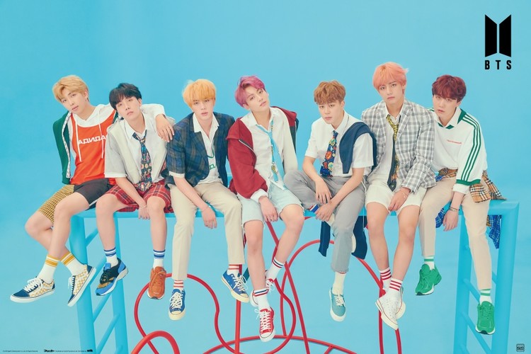 BTS - Blue Poster, Plakat, 91.5 × 61 cm