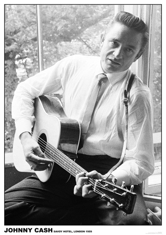 Johnny Cash - #2 Guitar Poster, Plakat, 59.4 × 84.1 cm