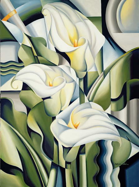 Leinwand Poster, Bilder Cubist Lilies, Abel, Catherine, 60 × 80 cm