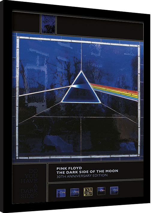 Pink Floyd - Dark Side of the Moon (30th Anniversary) Gerahmte Poster, Bilder, 30 × 40 cm