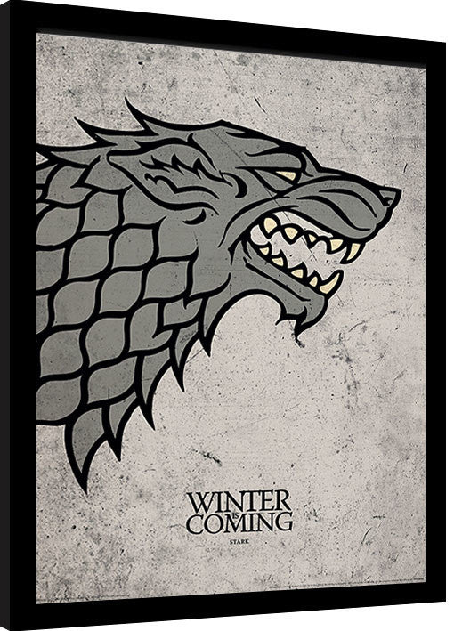 Game of Thrones - Stark Gerahmte Poster, Bilder, 30 × 40 cm