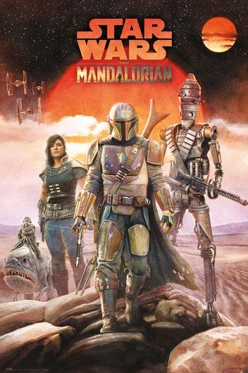 Star Wars: Mandalorian - Crew Poster, Plakat, 61 × 91.5 cm